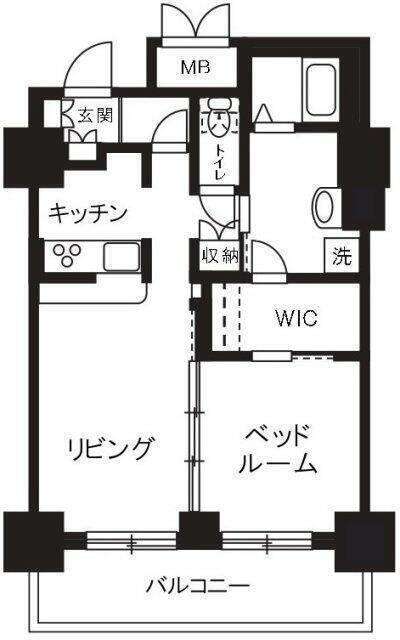 1LDK貸マンションです！