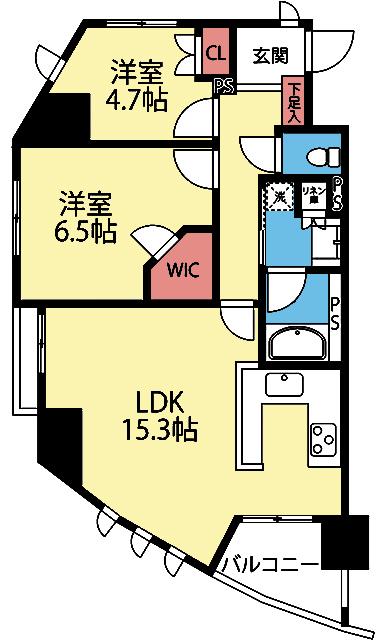 南向き西側角部屋