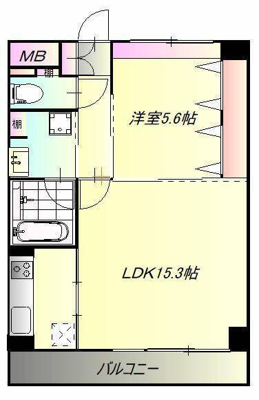 1LDK貸マンションです！