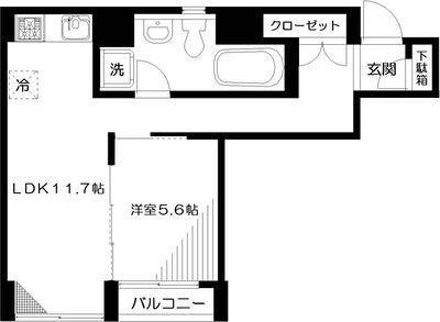 1LDK貸マンションです！