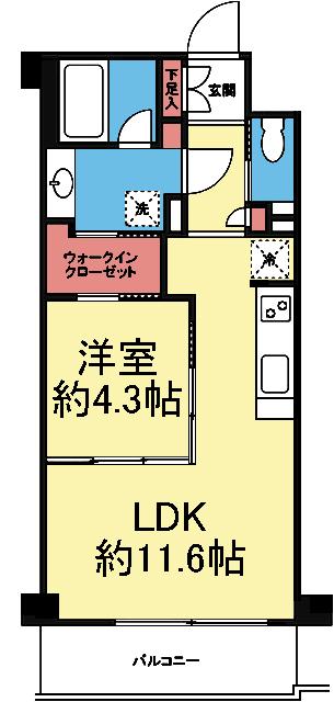 WIC付き1LDK