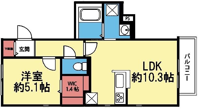 最上階の角部屋です