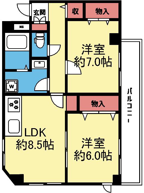 2室とも洋室です