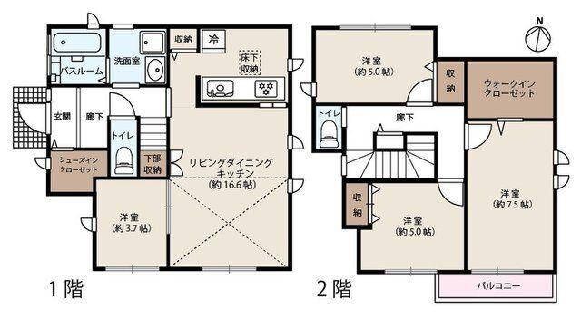 SIC・WIC有！豊富な収納が魅力的なフ