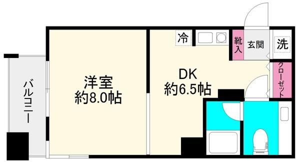 角部屋、2面採光です