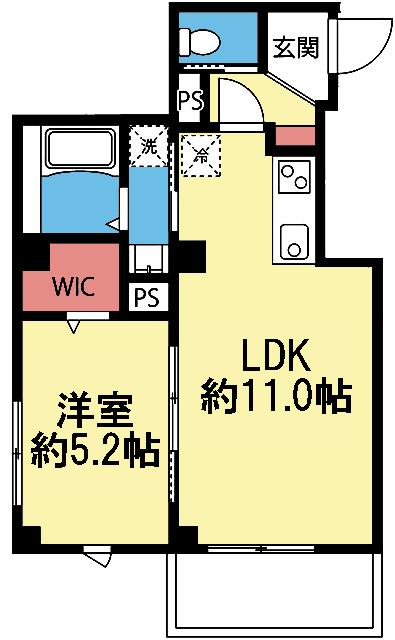 WIC付き1LDK