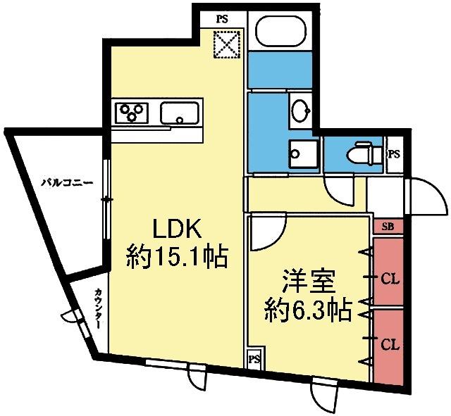 WIC付き1LDK