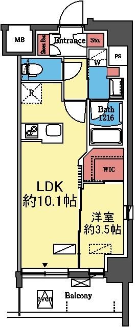 WIC付き1LDK