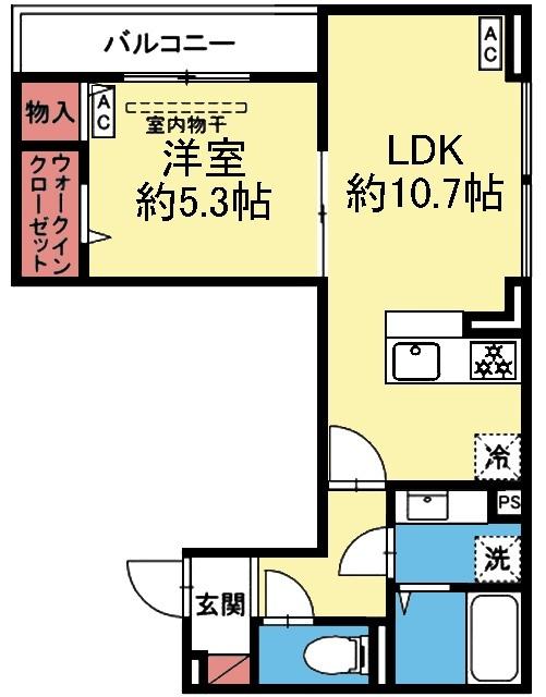 WIC付き1LDK