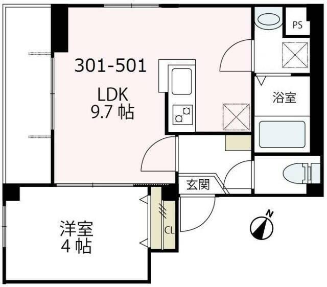 1LDK貸マンションです！