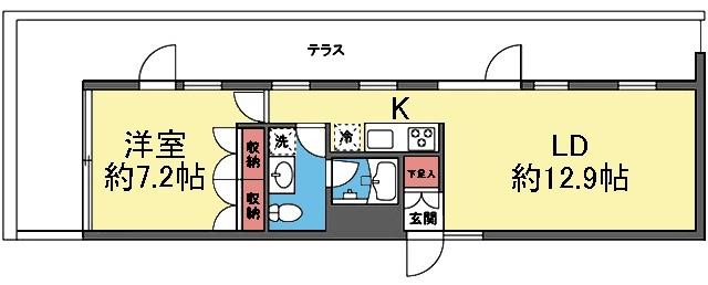 LD西向きです