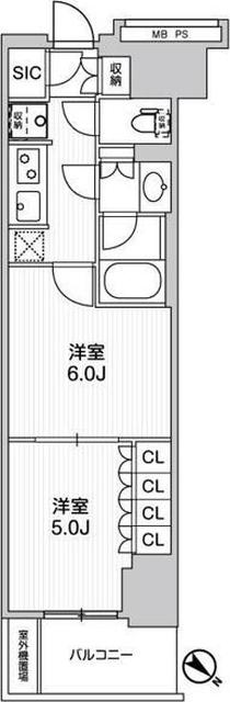 ＷＯＲＶＥ横浜伊勢佐木町 間取り図画像