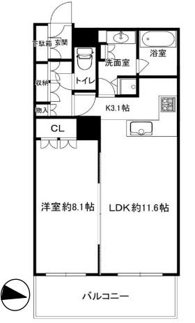 ザ・ヨコハマタワーズタワーイースト 間取り図画像