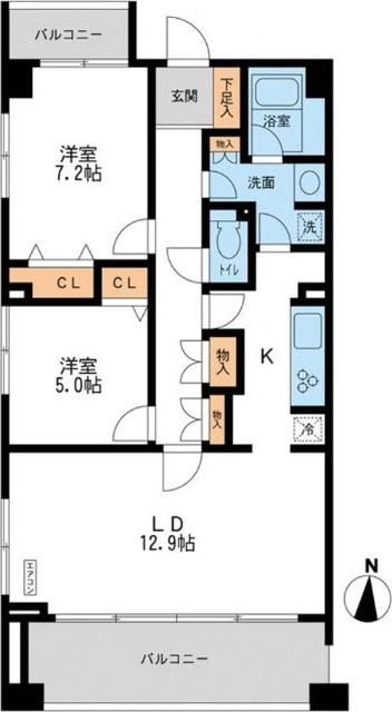 ＣＡＳＳＩＡ横濱ガーデン山 間取り図画像