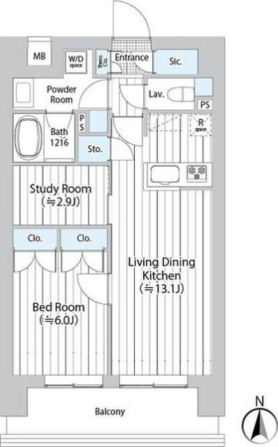 ＧＯＴＥＮ武蔵小杉 間取り図画像