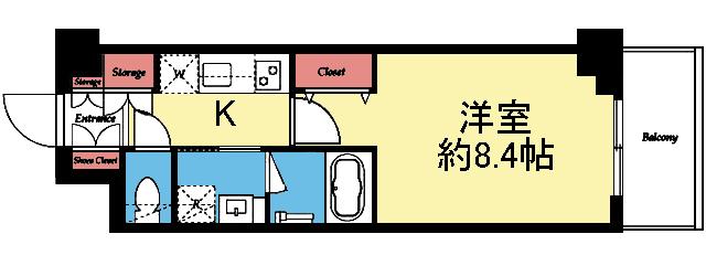 洋室8.4帖