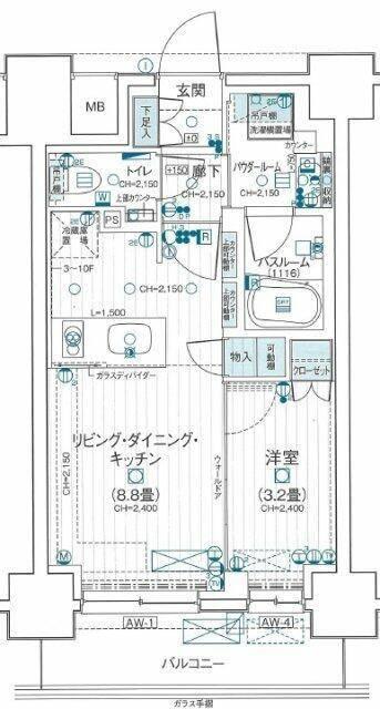 デュオステージ海老名Ⅱ 間取り図画像