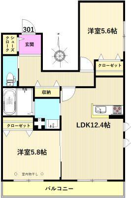 ココレジデンス 間取り図画像