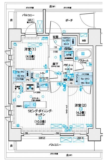 デュオステージ海老名Ⅱ 間取り図画像