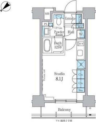 パークアクシス横浜反町公園 間取り図画像