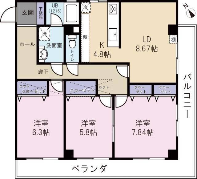 プリモ・アモーレ 間取り図画像