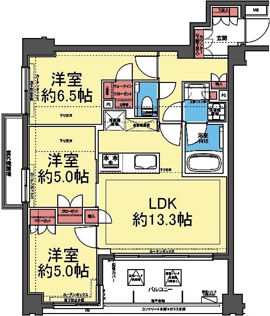 KDXレジデンス横濱紅葉坂 間取り図画像
