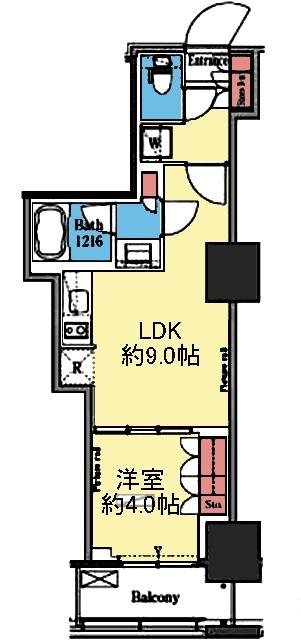 パークアクシス横濱関内SQUARE 間取り図画像