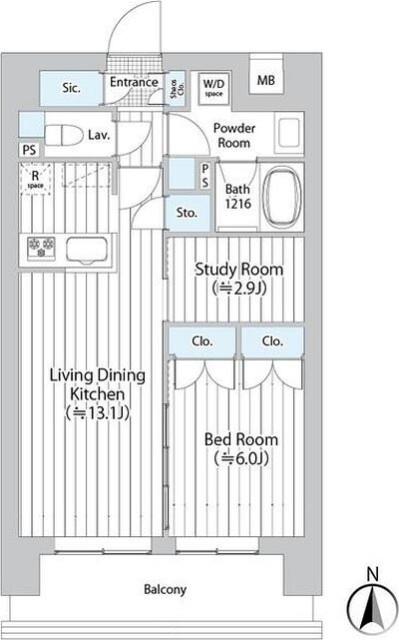 ＧＯＴＥＮ武蔵小杉 間取り図画像