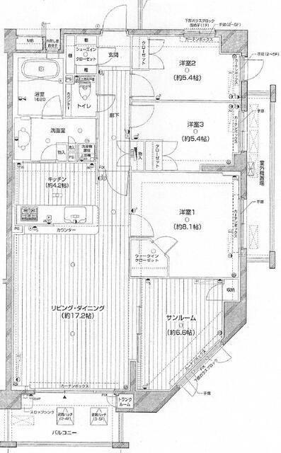 ジェイパークヒルズ上大岡 間取り図画像