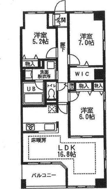 プルミエールふれあいの丘 間取り図画像