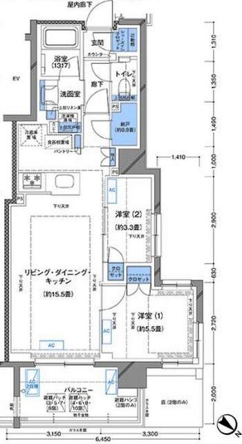 ラティエラ横濱大通り公園 間取り図画像