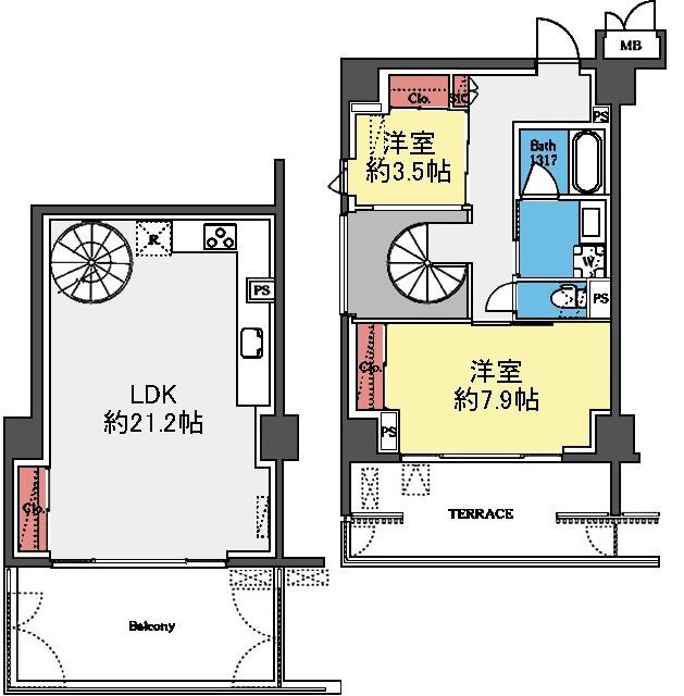 JP noie横浜平沼 間取り図画像