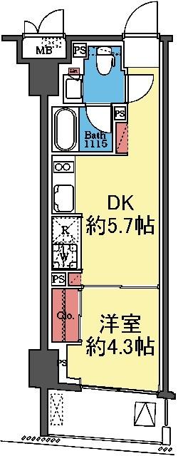JP noie横浜平沼 間取り図画像