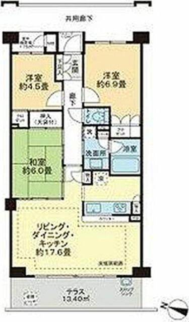 パークハウス三ツ沢ヒルトップテラス 間取り図画像