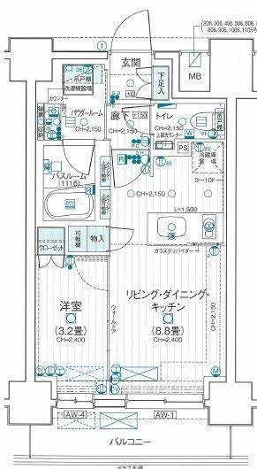 デュオステージ海老名Ⅱ 間取り図画像