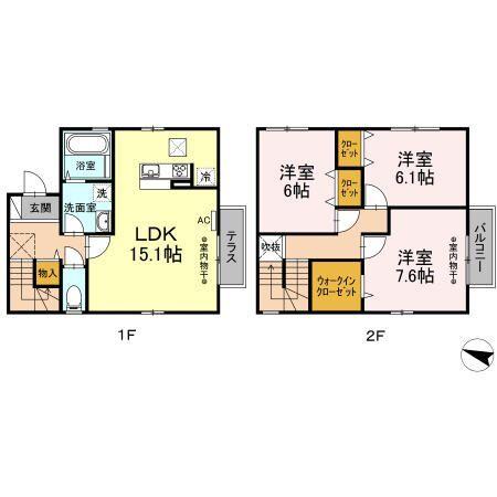 ＴＥＲＲＡＢＥＬＬＡ 間取り図画像