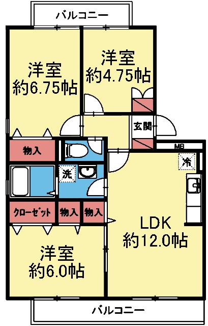 ヴォルス 間取り図画像