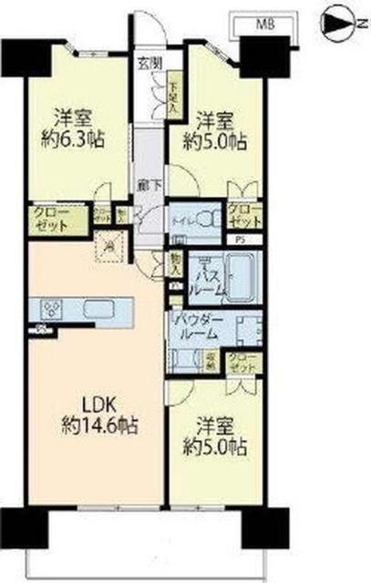 プレミスト湘南フォレストフェイス 間取り図画像