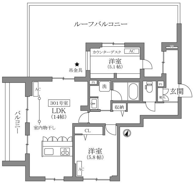 プレミアヒルズ 間取り図画像