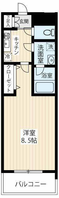 ＡＲＣＯＢＡＬＥＮＯＭＵＳＡＳＨＩＫＯＳＵＧＩⅡ 間取り図画像