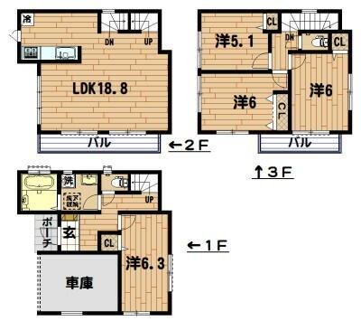 ＫＢ綱島ＨＯＵＳＥ 間取り図画像