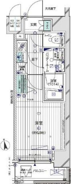 メインステージ川崎Ⅷヴィアート 間取り図画像