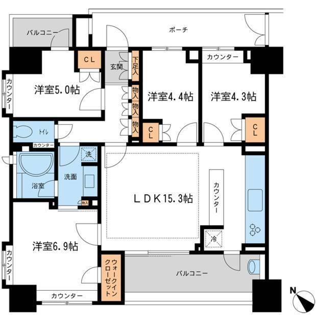 ＫＤＸレジデンス町田 間取り図画像