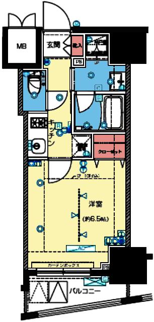 ZOOM横浜桜木町 間取り図画像