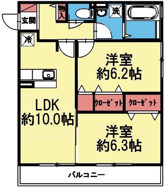 ドルチェ伊勢町 間取り図画像
