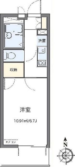 レオパレスフィロソフィア 間取り図画像