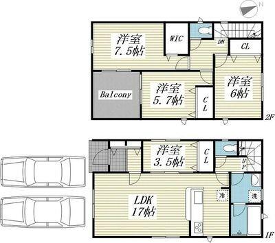 クレイドルガーデン海老名市社家第163 間取り図画像