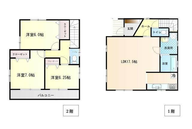 弓桁貸家 間取り図画像