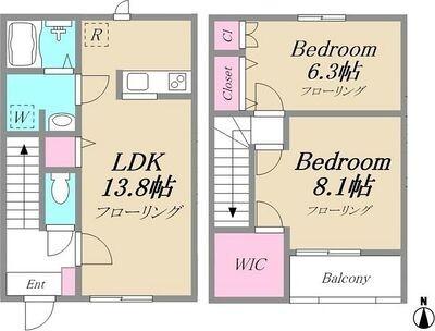 ＭＡＩＳＯＮＰＲＥＮＤＲＥＡ棟 間取り図画像