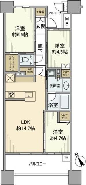 プラウドシティ日吉レジデンスⅡ 間取り図画像